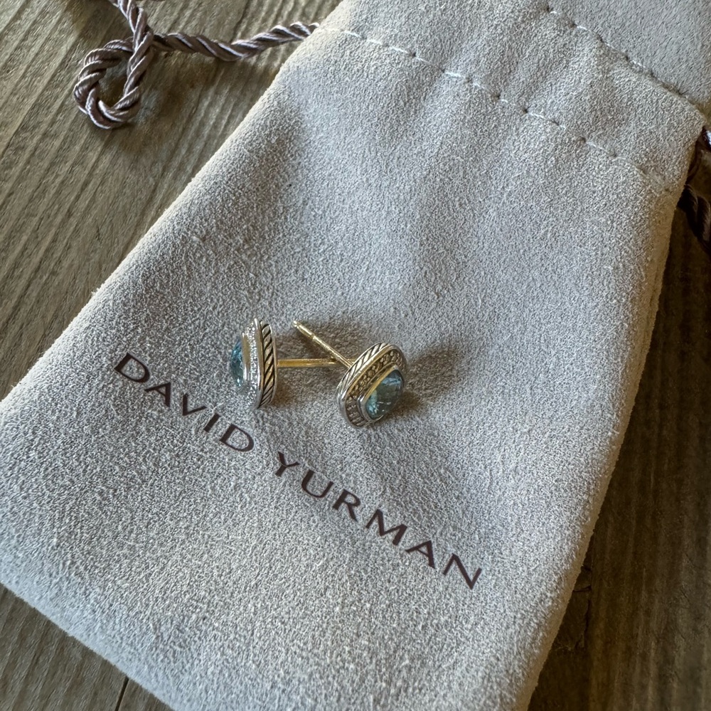 * DAVID YURMAN Stud Earrings and necklace set * - Picture 6 of 10